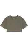 Easy Crop Top Olive