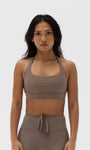 Ultimate Front Slit Bra Mocha