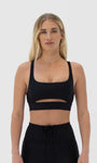Ultimate Front Slit Bra Obsidian
