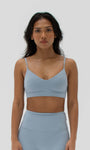 Base V-Neck Bra Sky