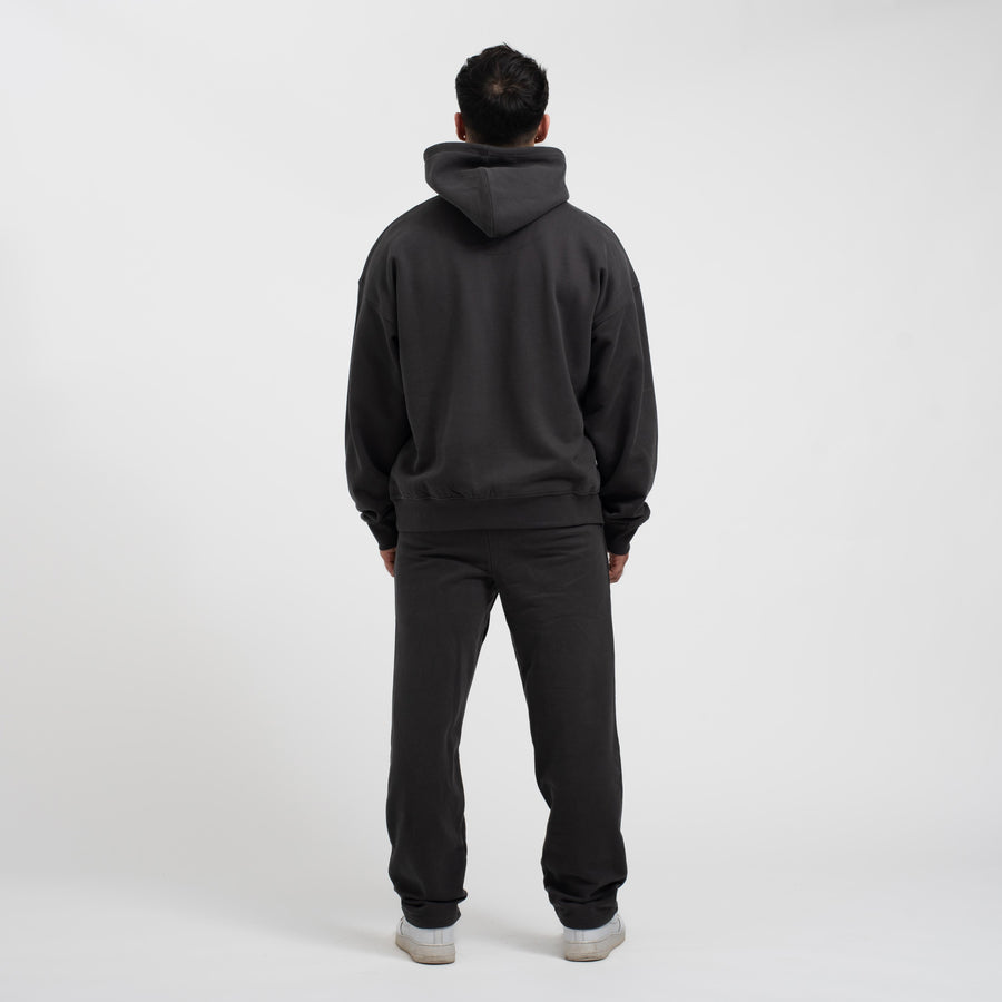 Mens organic cotton oversized hoodie grey