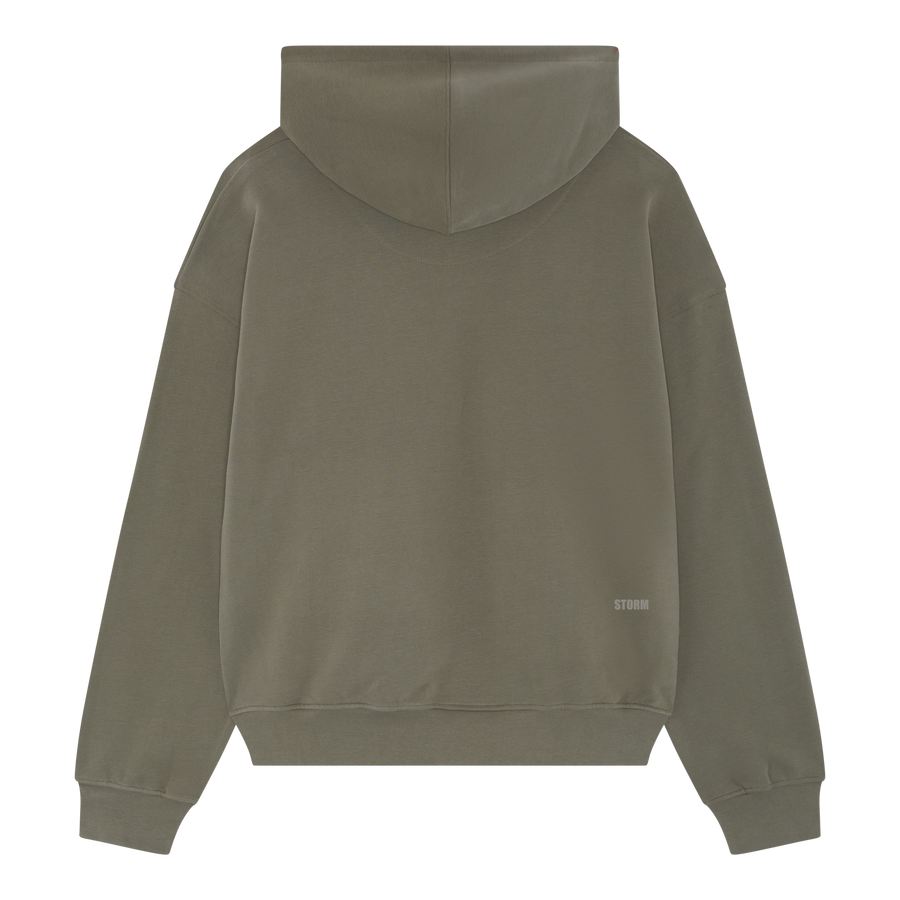 Sustainable green oversized hoodie