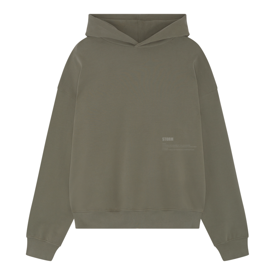 Green hoodie sales with white strings