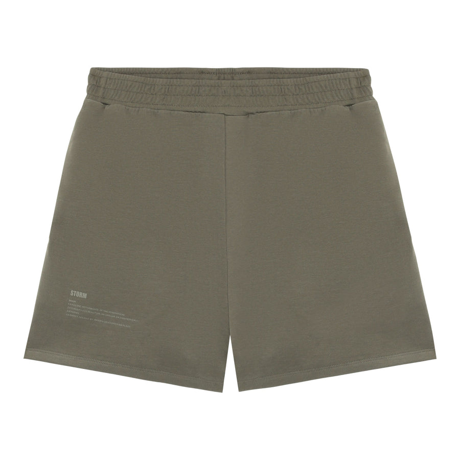 Mens organic cotton essential shorts green