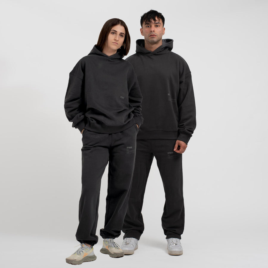 Sustainable organic cotton oversized hoodie grey