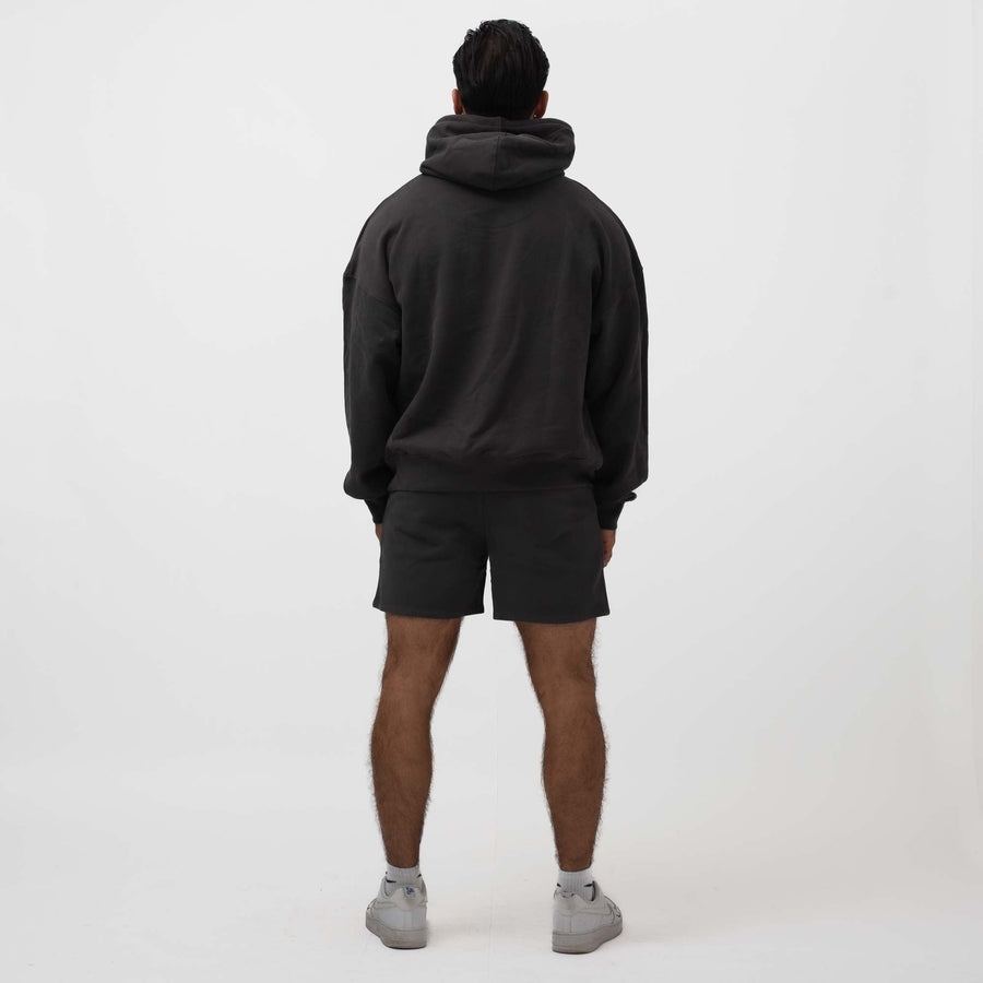 Mens organic cotton essential shorts grey